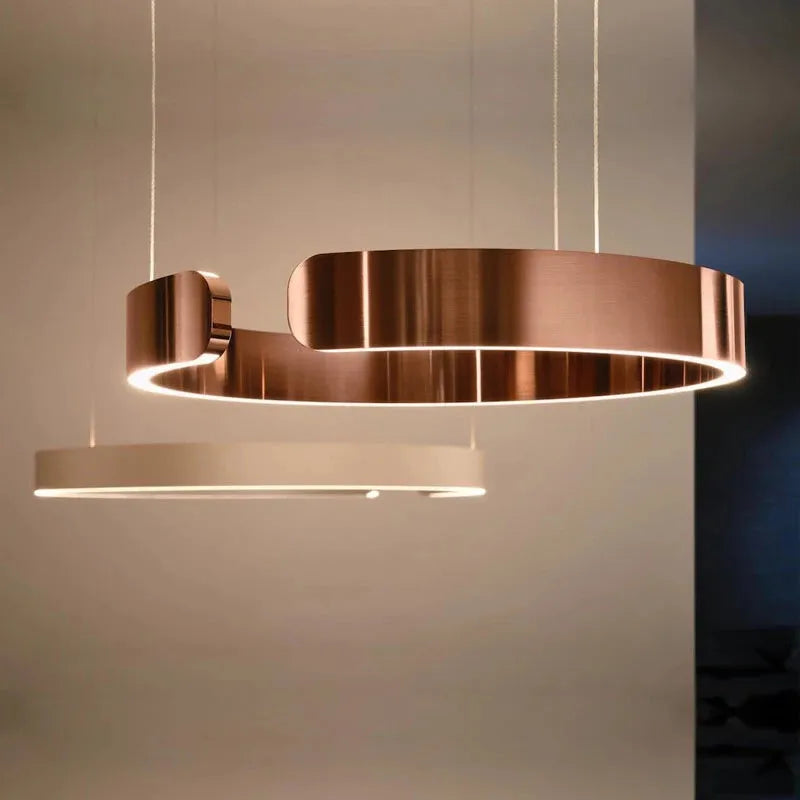 Arisha minimalistisk LED-pendellampe — luksuriøs åben ring