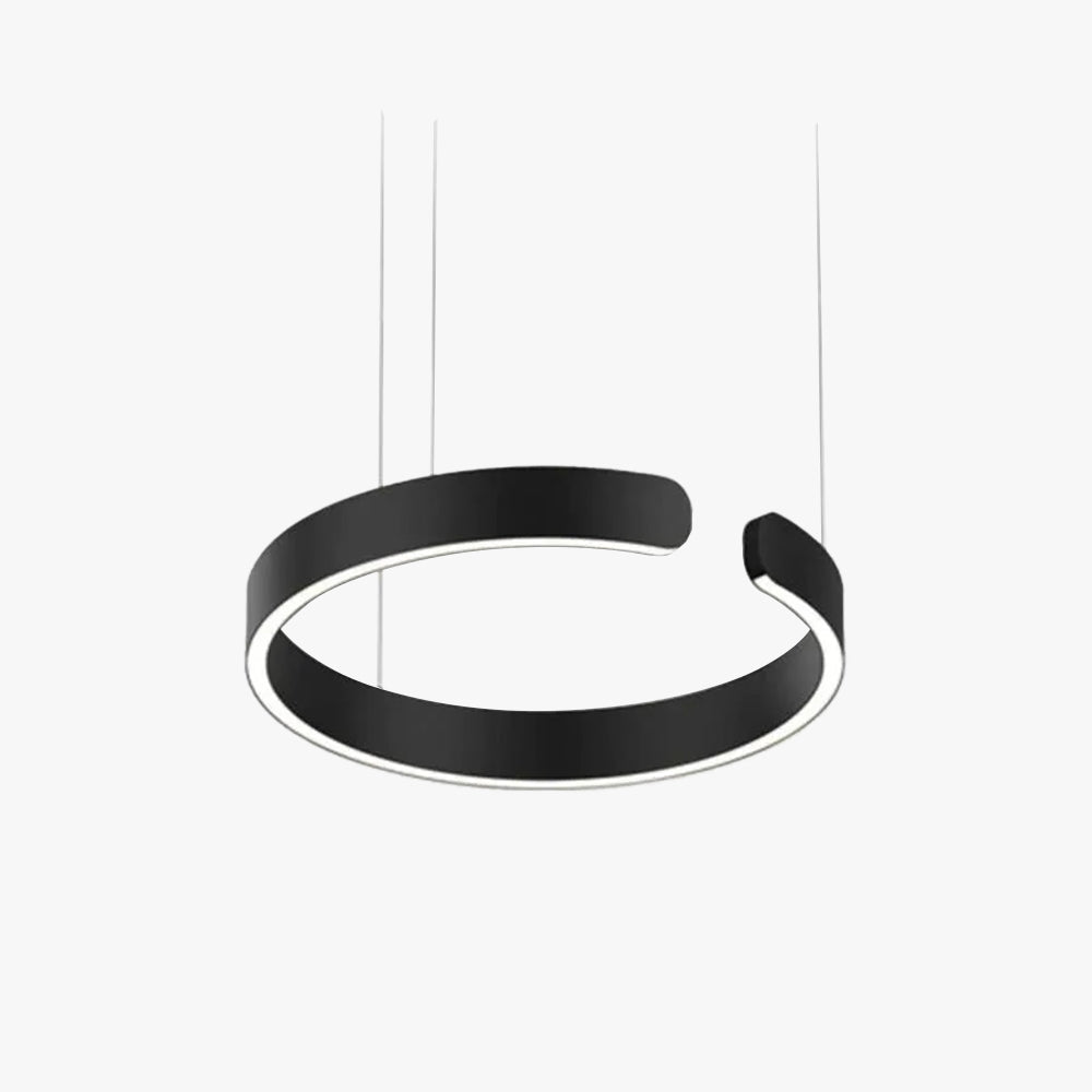 Arisha minimalistisk LED-pendellampe — luksuriøs åben ring