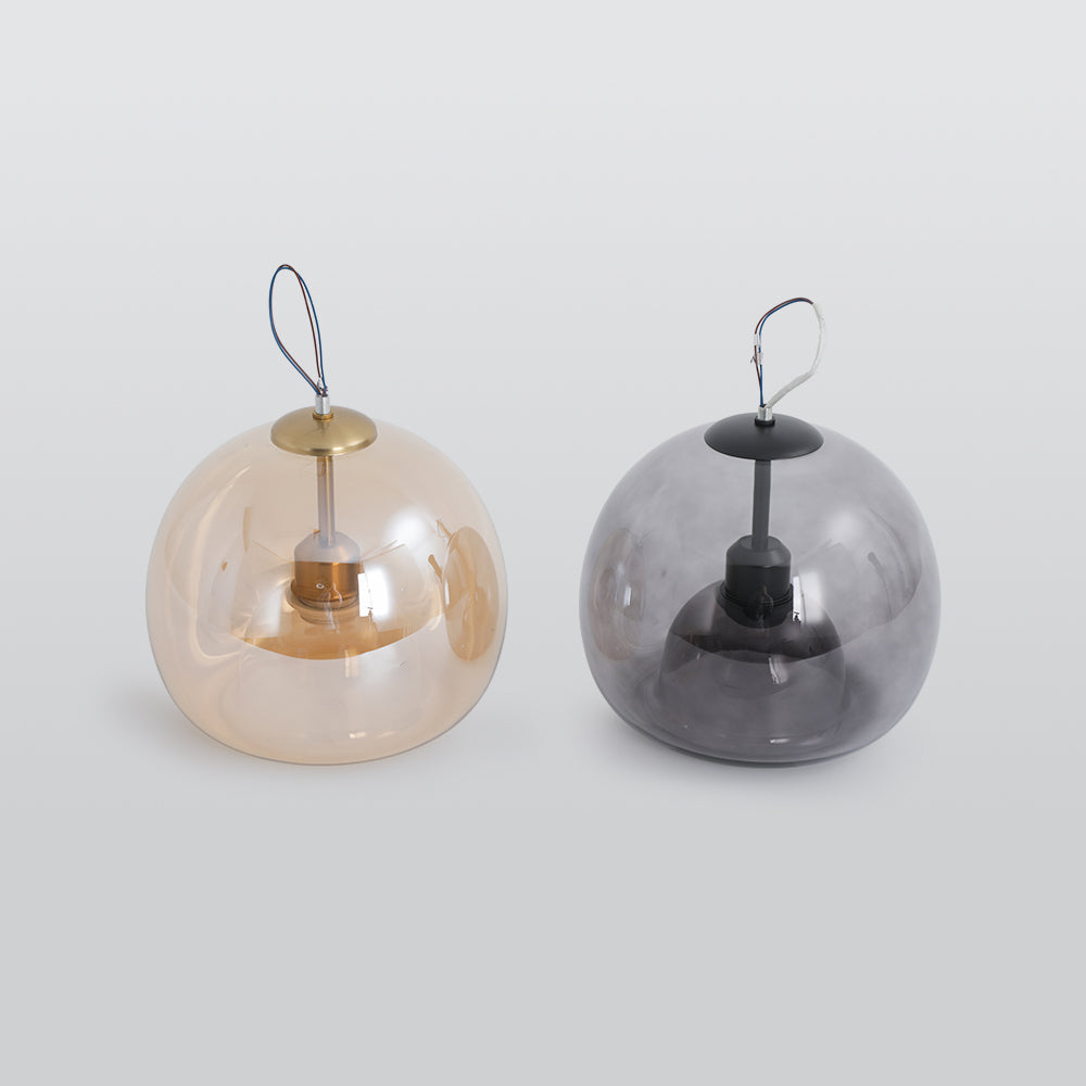 Rhea Glass Pendant Light — Semi-Flush Mount Ceiling Fixture