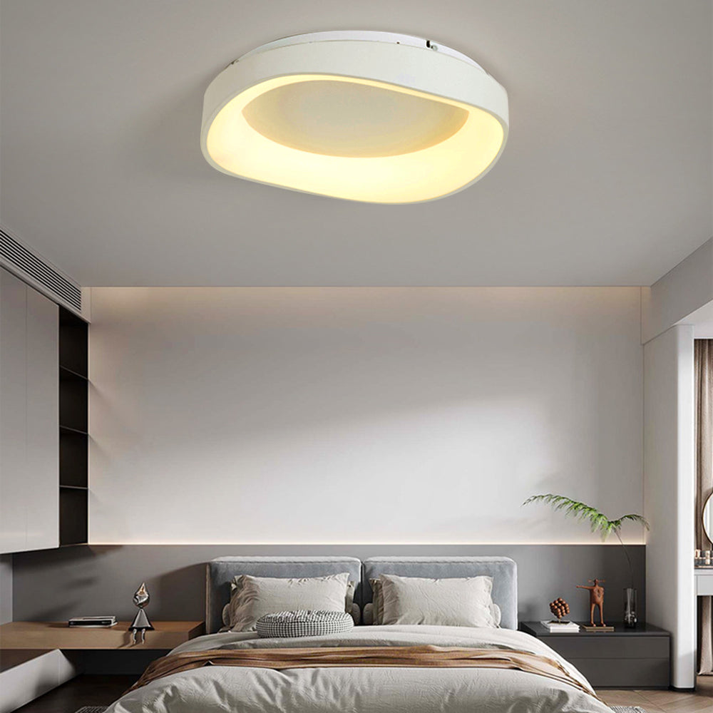 Arisha plafondlamp — moderne golf, dimbaar in drie kleuren