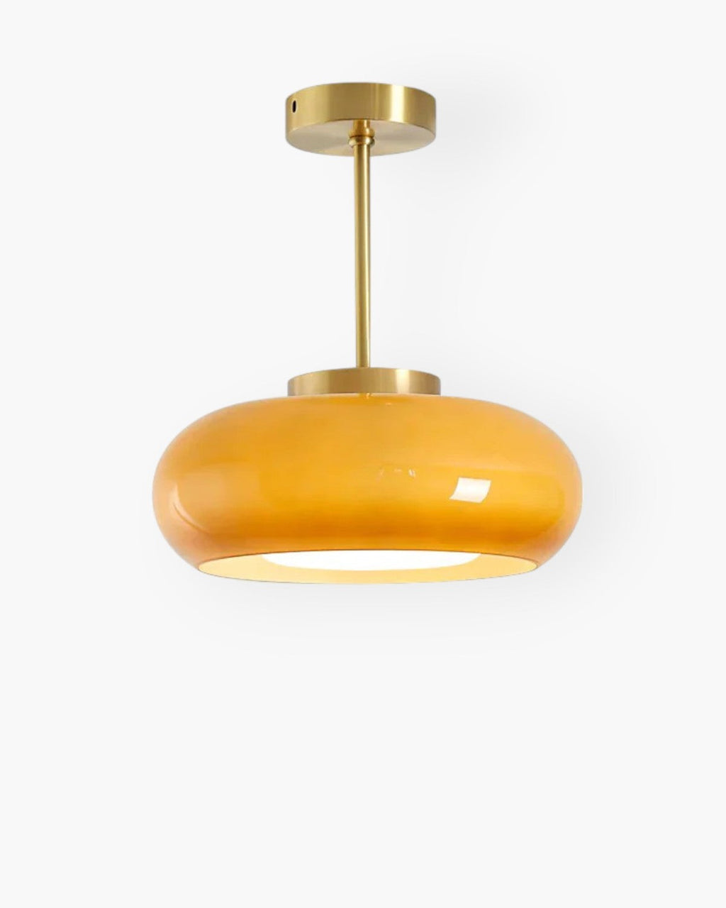 أفينتا | ضوء سقف زجاجي معتم مع قاعدة من النحاس الأصفر | أورنتلي