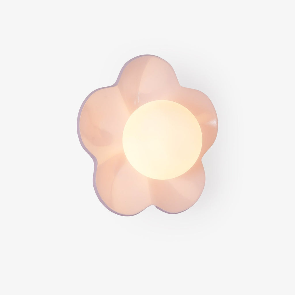 Arcore lekfull vägglampa i harts — diameter 20cm, G9-sockel, vit, lila, gul och grön