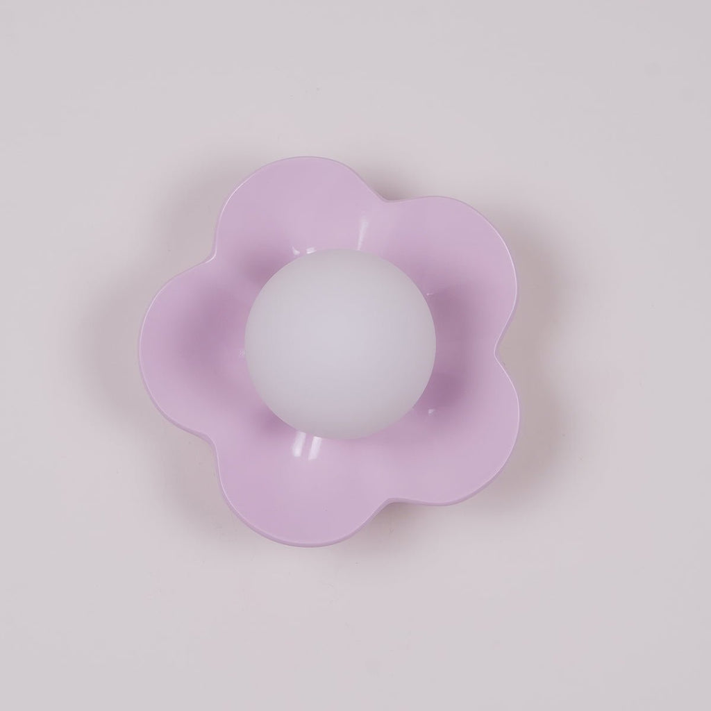 Arcore lekfull vägglampa i harts — diameter 20cm, G9-sockel, vit, lila, gul och grön