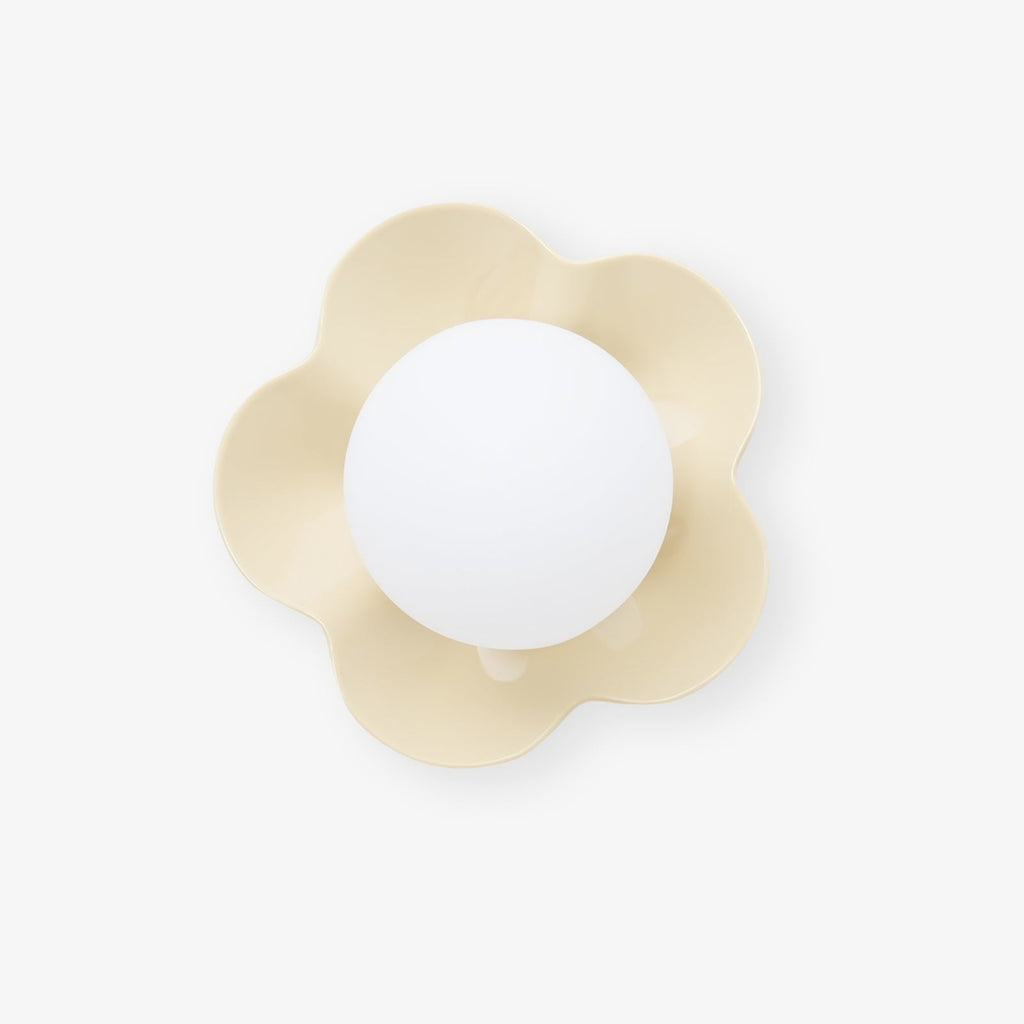Arcore lekfull vägglampa i harts — diameter 20cm, G9-sockel, vit, lila, gul och grön