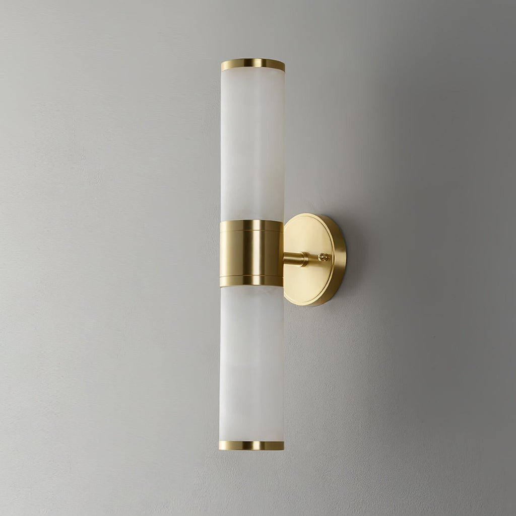 Kaia vegglampe i alabast, minimalistisk design, diameter på 8cm