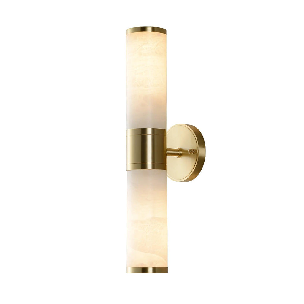 Kaia vegglampe i alabast, minimalistisk design, diameter på 8cm