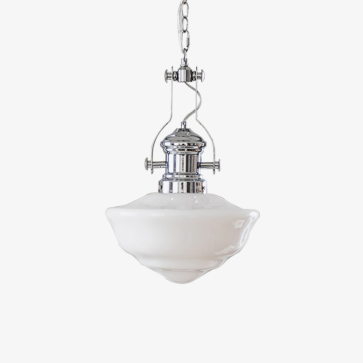 Mareno Schoolhouse Glass Pendant Light Metal For Kitchen