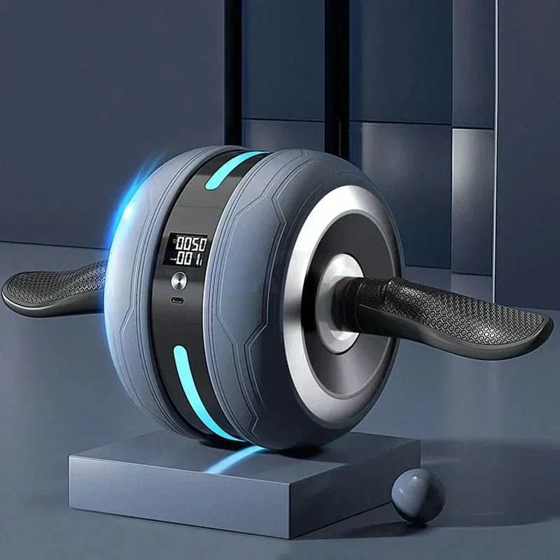 Ruota per addominali ApexCore con ritorno automatico e conteggio per un allenamento efficace del core