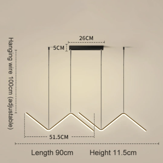 Lirana bølgeformet hengelampe | Orntli