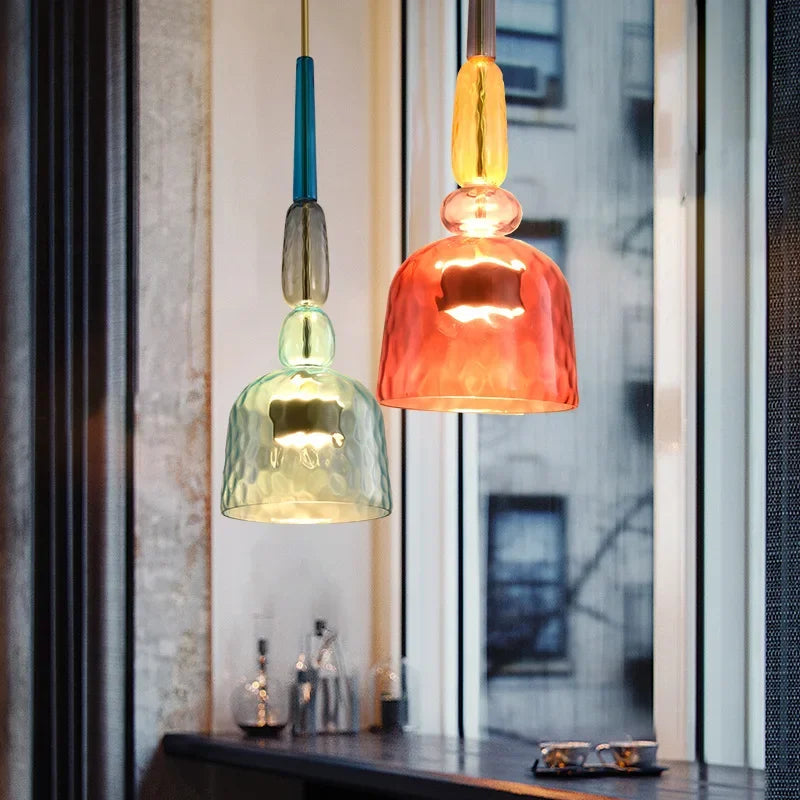 UrbanSimplicity – Pendellamper med farvet glas
