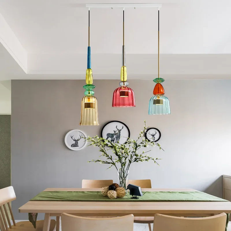 UrbanSimplicity – Pendellamper med farvet glas