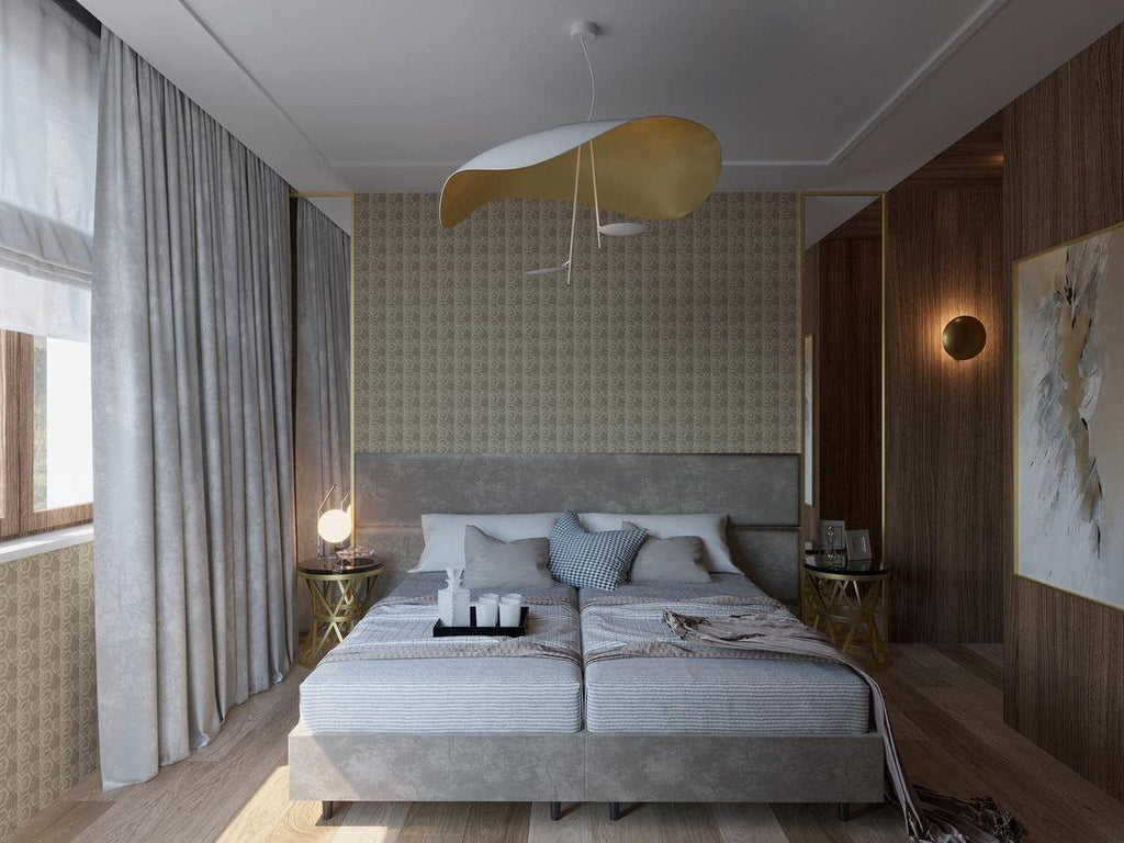 Závěsné svítidlo Giorgio — zakřivené diskové stínidlo, design s jednou linií