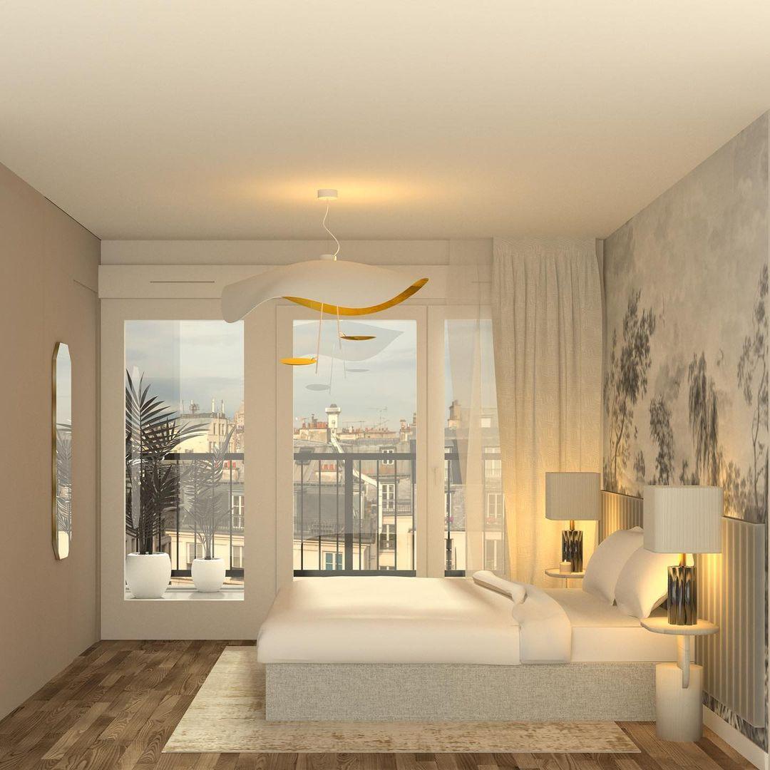 Závěsné svítidlo Giorgio — zakřivené diskové stínidlo, design s jednou linií