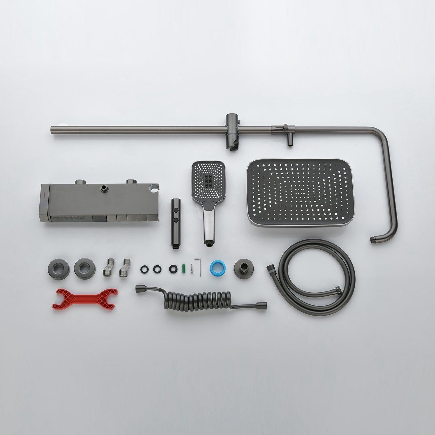 带温度数字显示的智能浴室淋浴系统