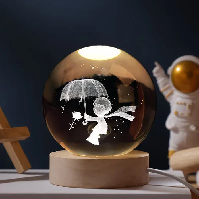 Bila Luminoasă CosmicGleam Scenă Spațială Glob Decorativ Iluminat