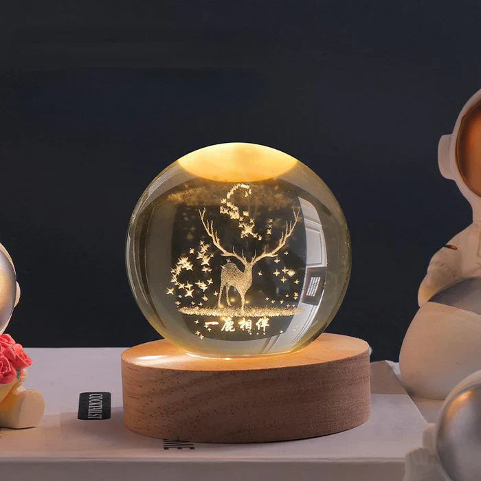 Bila Luminoasă CosmicGleam Scenă Spațială Glob Decorativ Iluminat