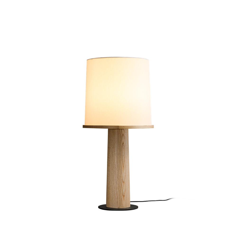 Vesper Minimalist Wood Table Lamp – Two Sizes, Dimmable