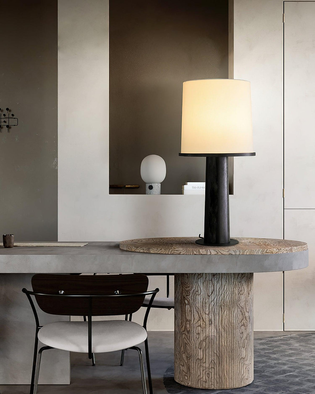 Vesper Minimalist Wood Table Lamp – Two Sizes, Dimmable