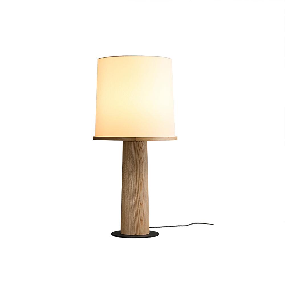 Vesper Minimalist Wood Table Lamp – Two Sizes, Dimmable