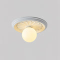 Ivorelle vintage taklampe med utskårne kuler, G9-sokkel