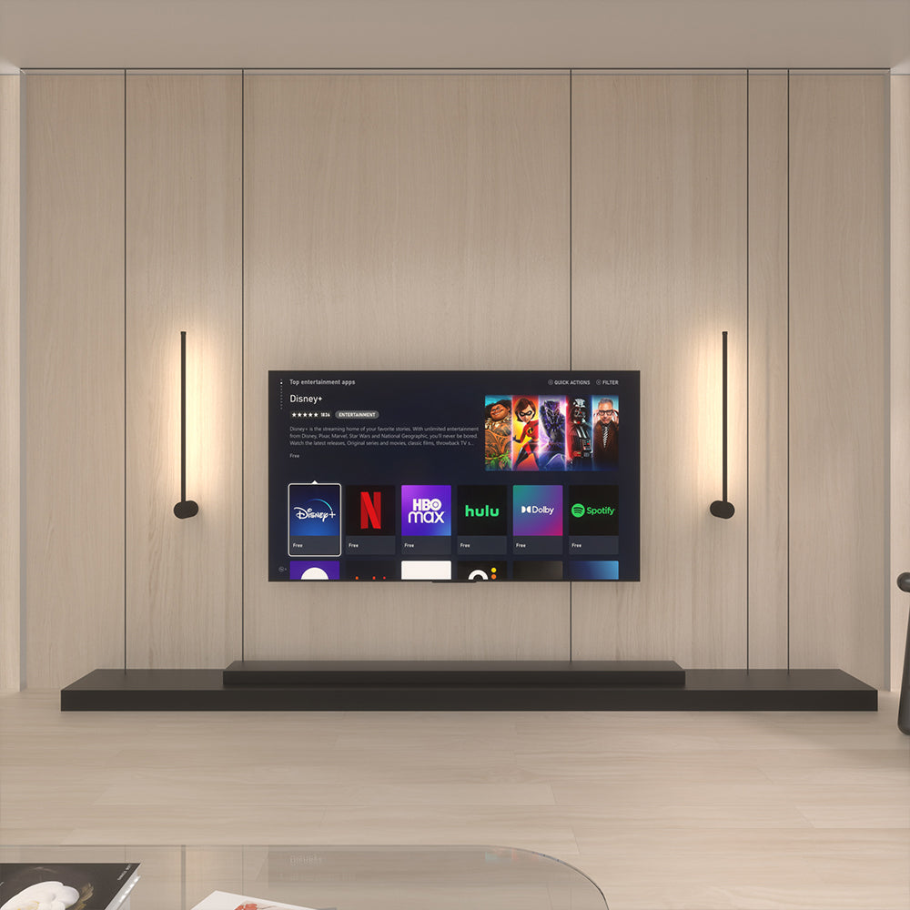 Lumistra lineáris LED fali lámpa modern fali tartóval