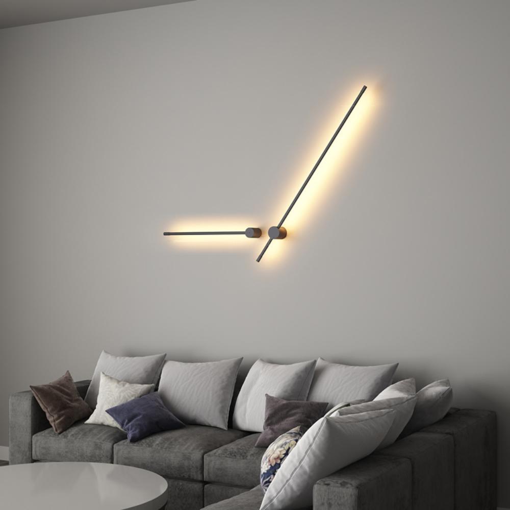 Applique da parete LED lineare — apparecchio tubolare ultrapiatto ∅2,3"