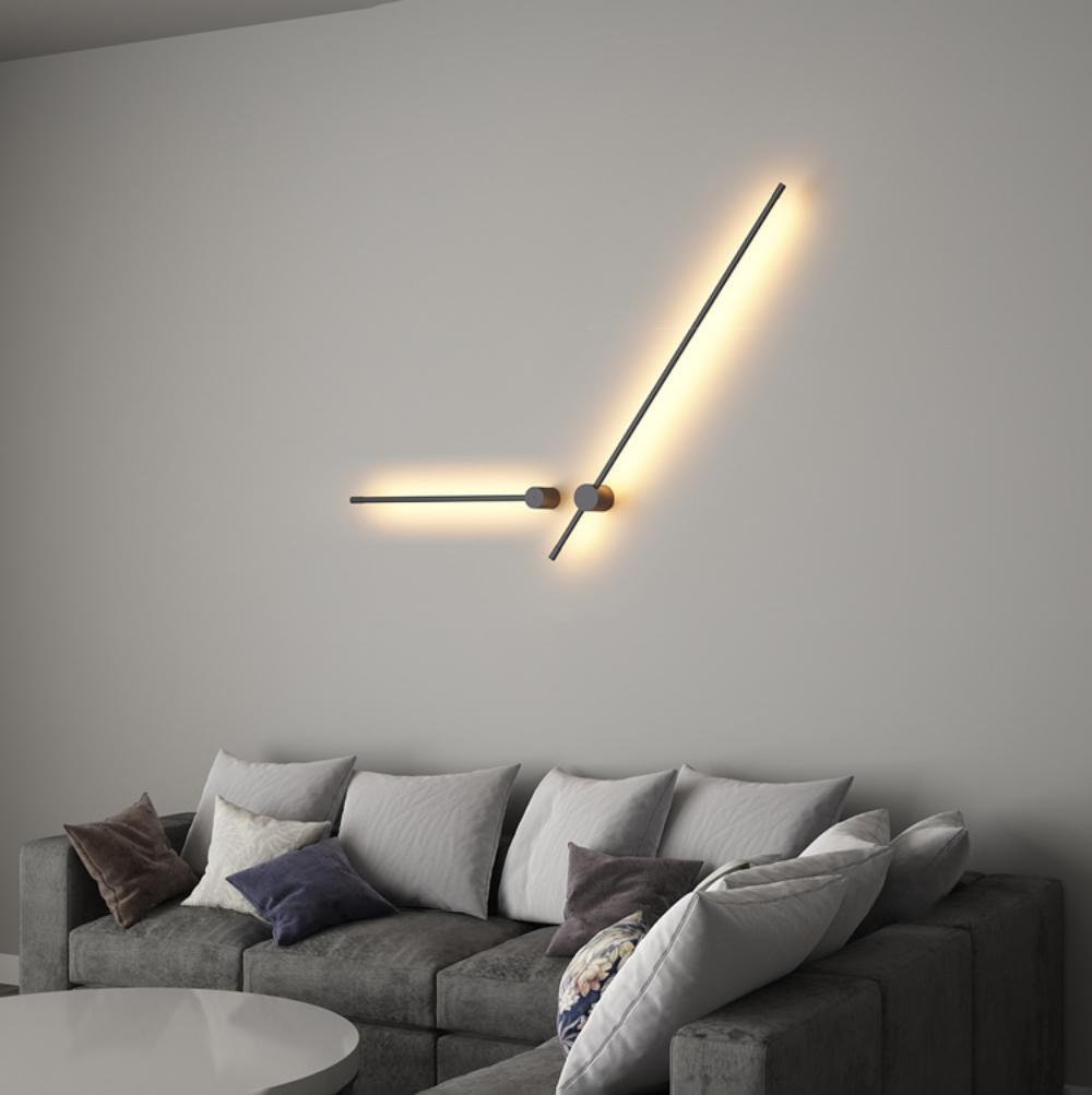 Applique da parete LED lineare — apparecchio tubolare ultrapiatto ∅2,3"