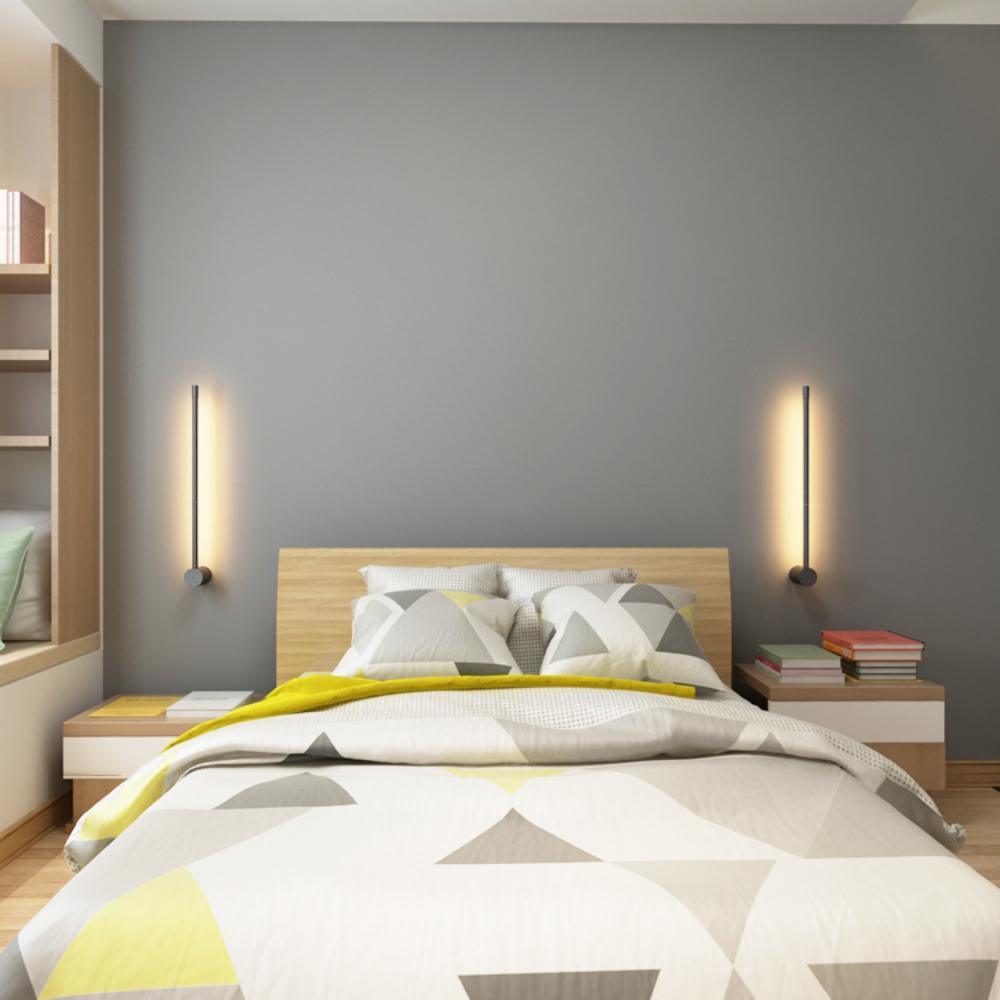 Applique da parete LED lineare — apparecchio tubolare ultrapiatto ∅2,3"