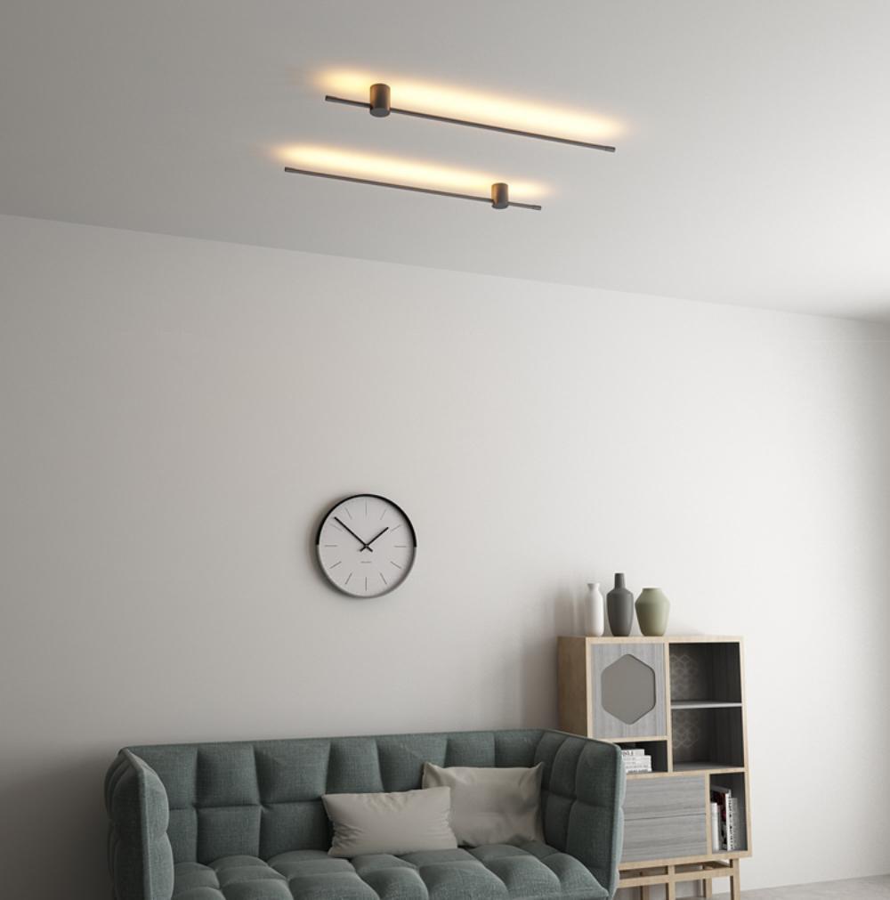 Applique da parete LED lineare — apparecchio tubolare ultrapiatto ∅2,3"