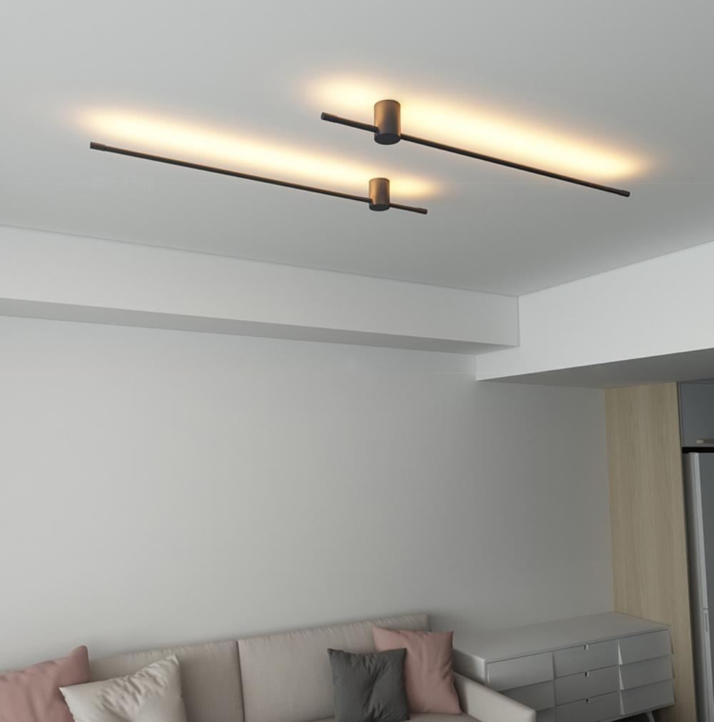 Applique da parete LED lineare — apparecchio tubolare ultrapiatto ∅2,3"