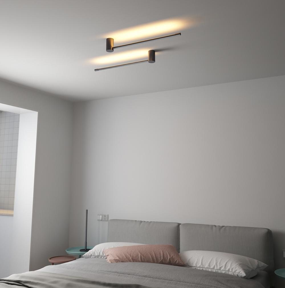 Applique da parete LED lineare — apparecchio tubolare ultrapiatto ∅2,3"