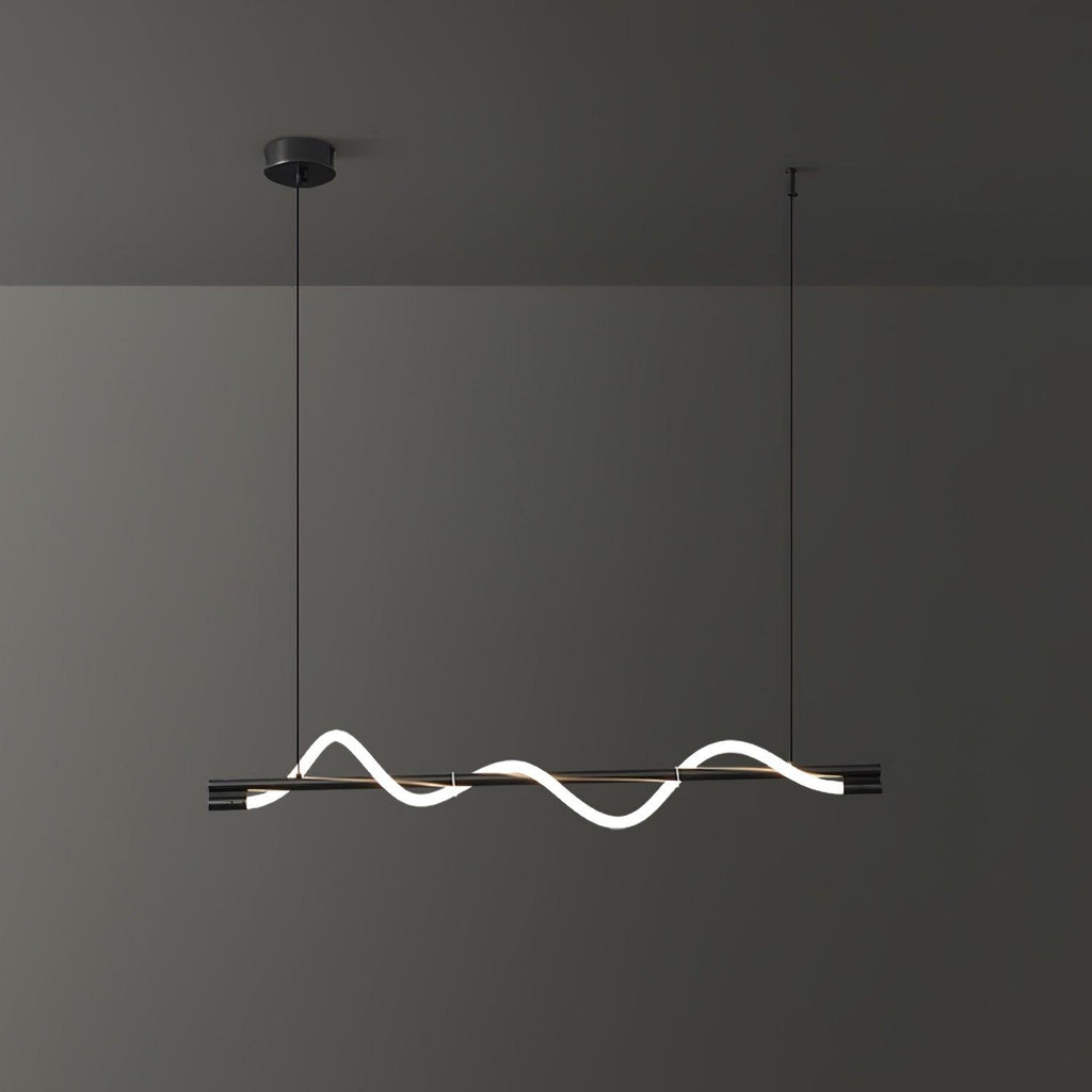 Lampada a sospensione minimalista in ottone Pulse