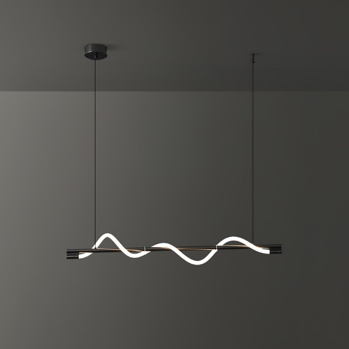 Lampada a sospensione minimalista in ottone Pulse