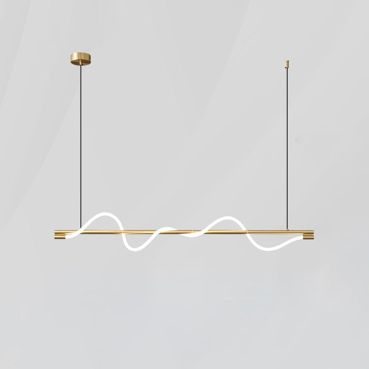 Lampada a sospensione minimalista in ottone Pulse