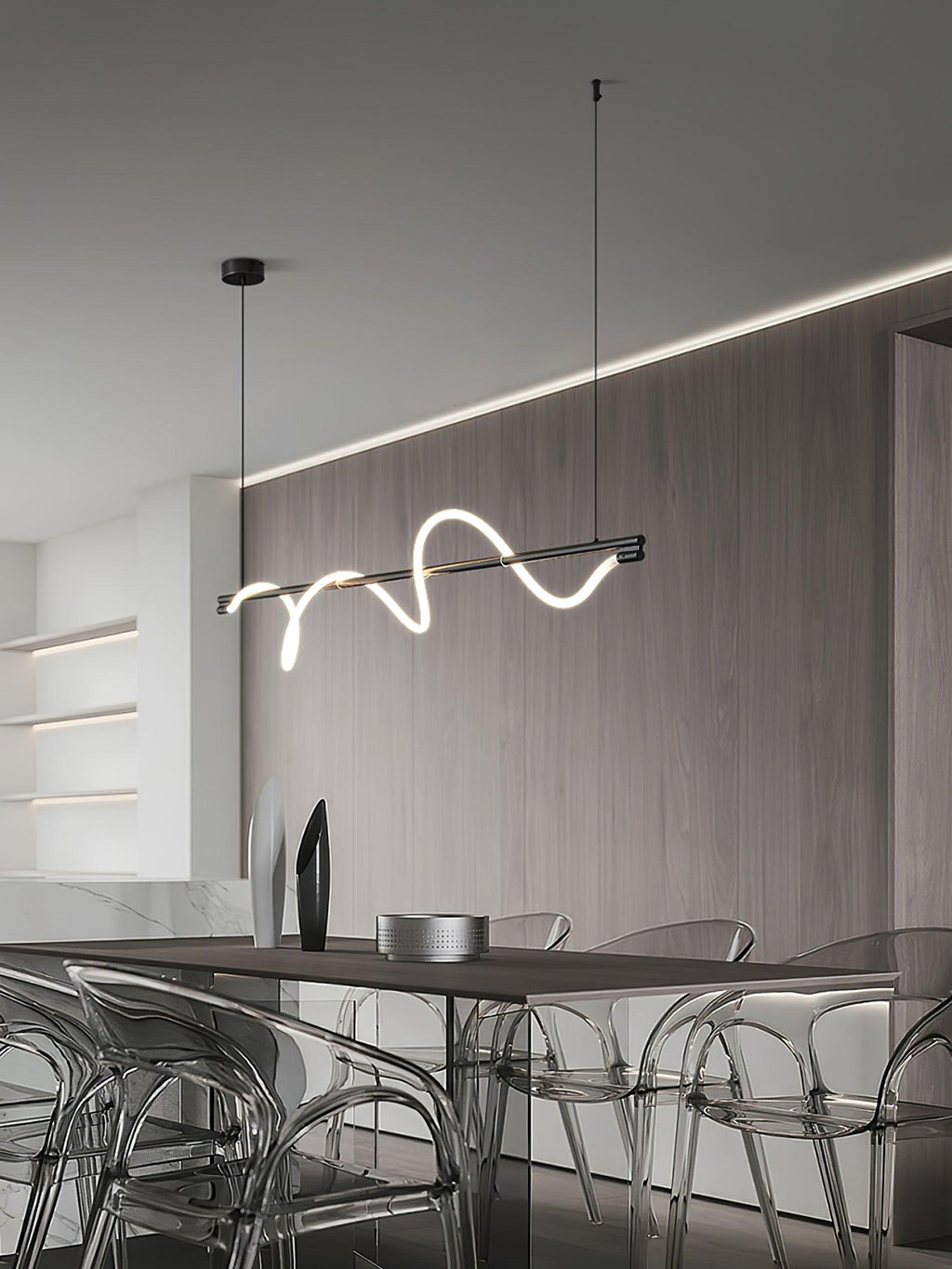 Lampada a sospensione minimalista in ottone Pulse