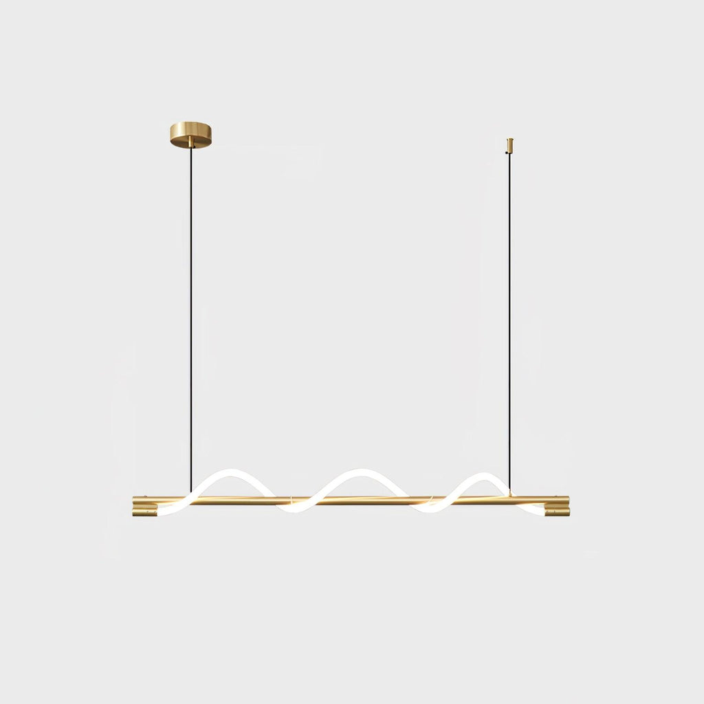 Lampada a sospensione minimalista in ottone Pulse