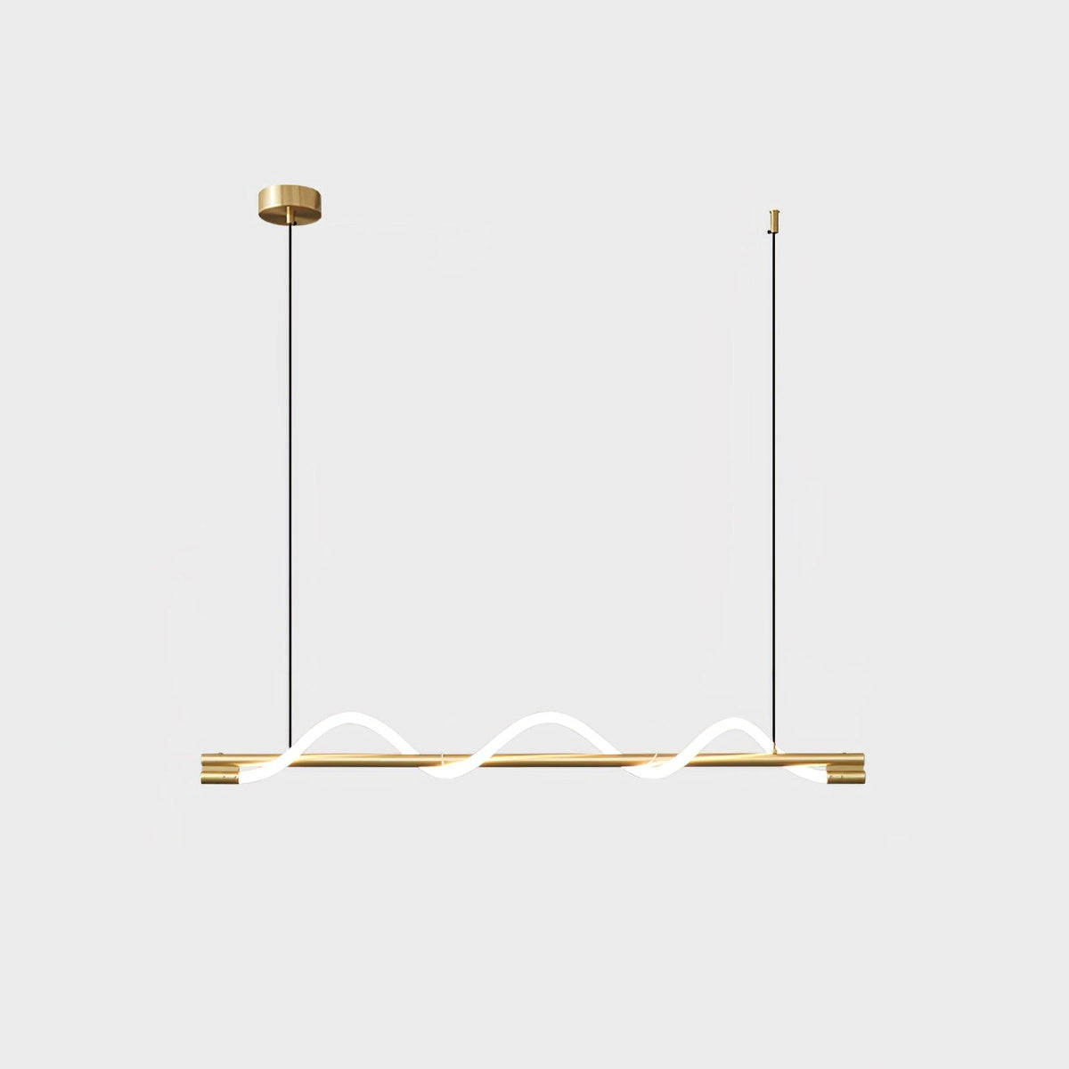 Lampada a sospensione minimalista in ottone Pulse