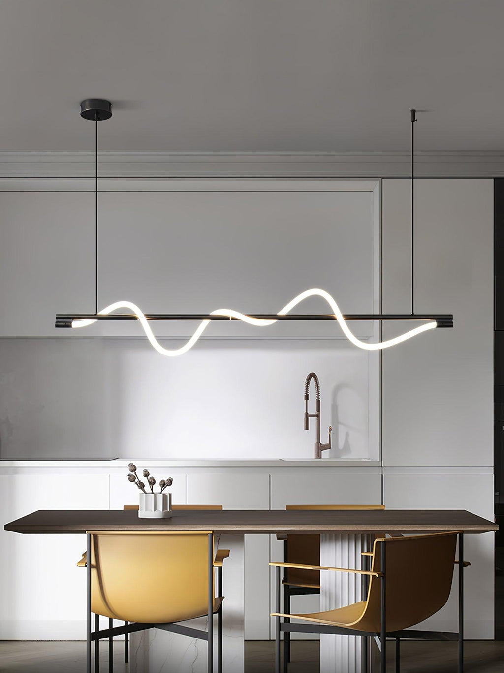 Lampada a sospensione minimalista in ottone Pulse
