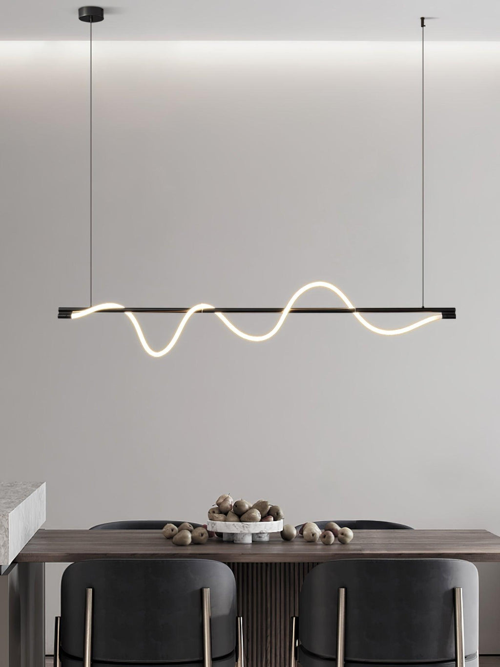 Lampada a sospensione minimalista in ottone Pulse