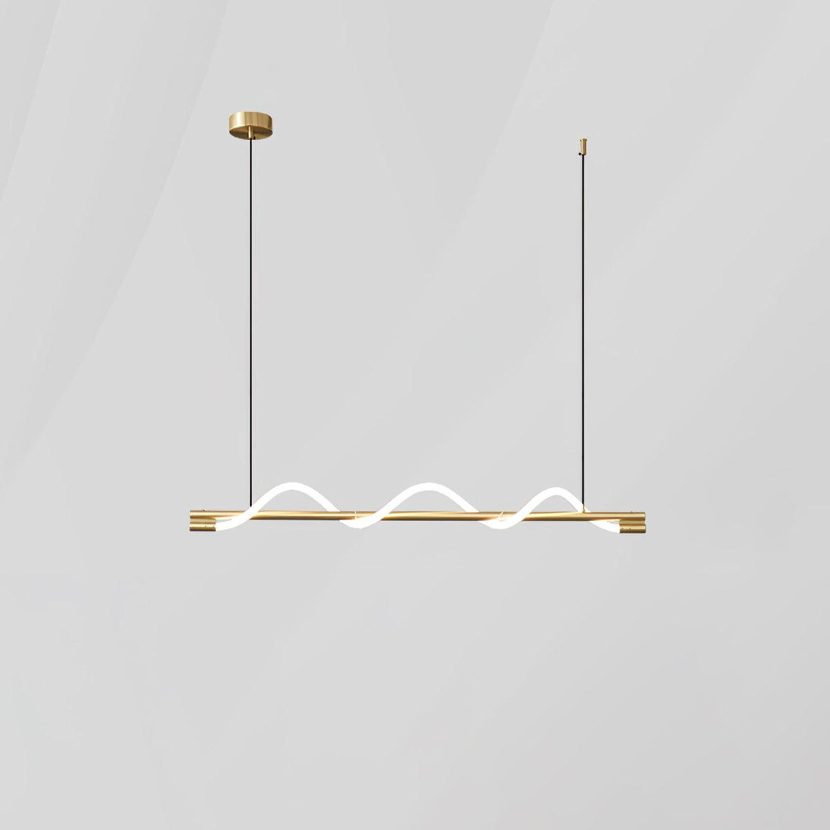 Lampada a sospensione minimalista in ottone Pulse