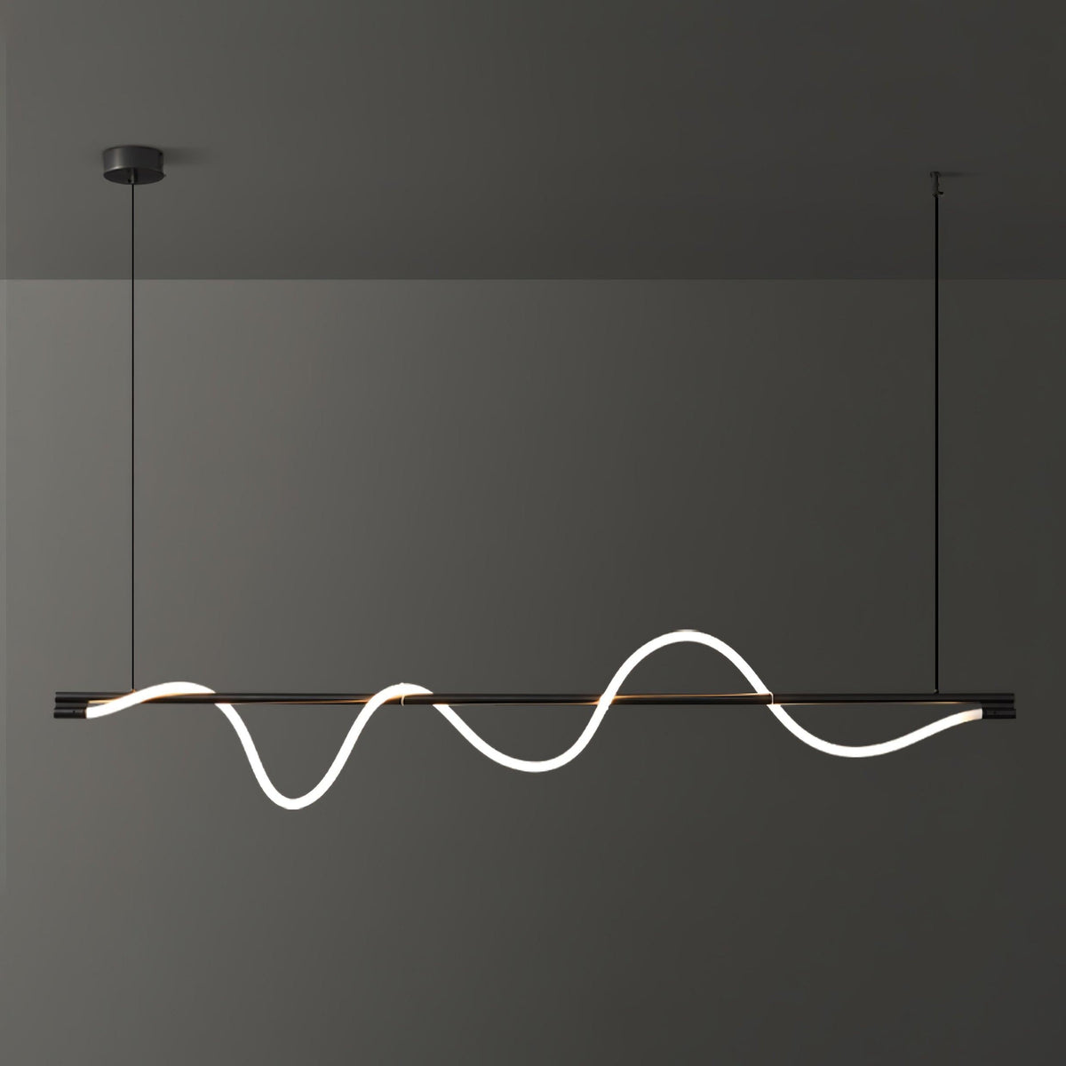 Lampada a sospensione minimalista in ottone Pulse