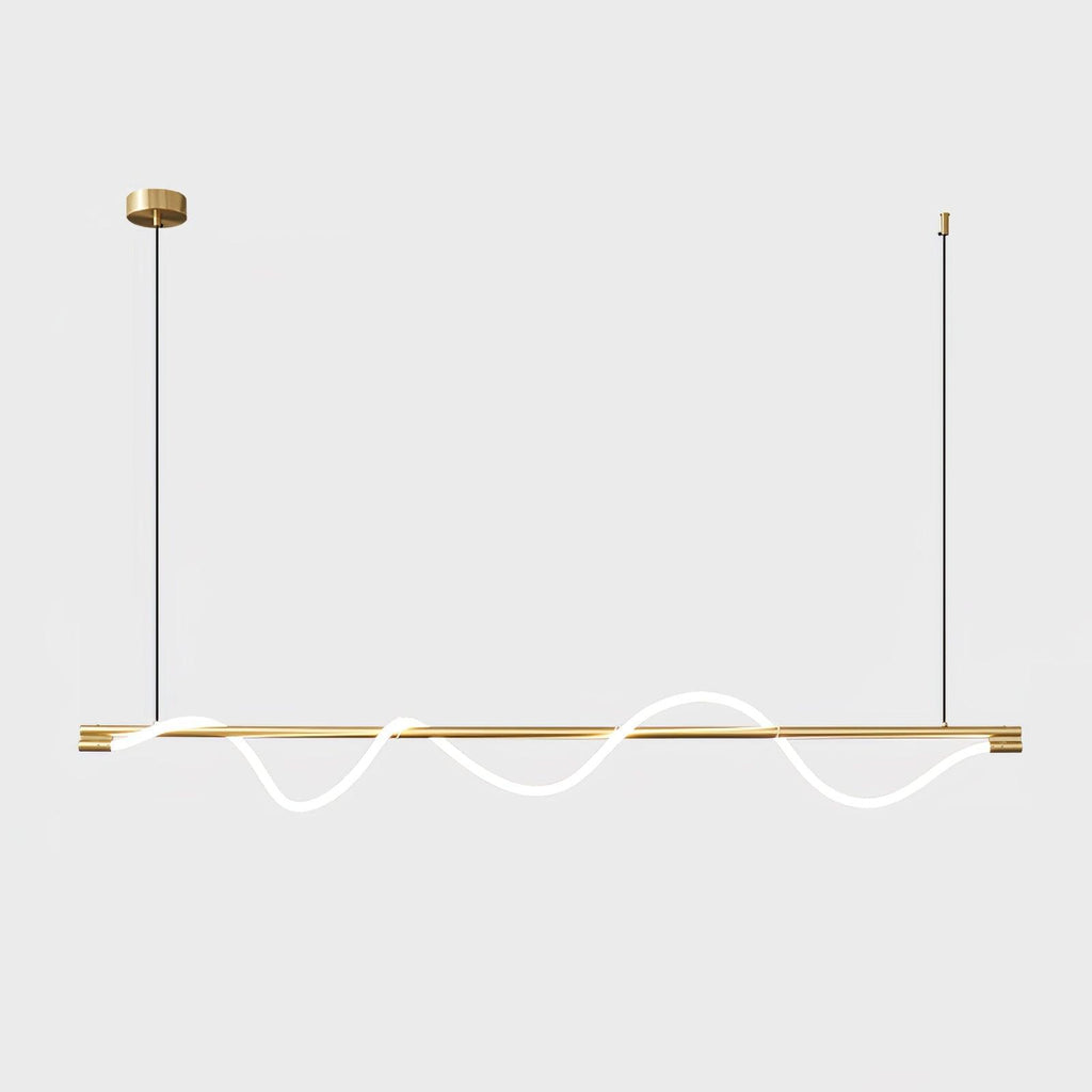 Lampada a sospensione minimalista in ottone Pulse