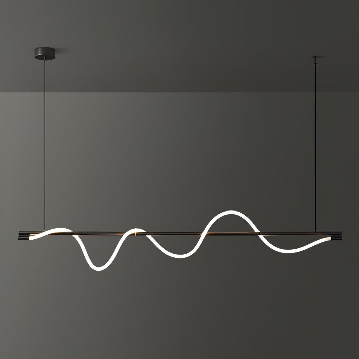 Lampada a sospensione minimalista in ottone Pulse