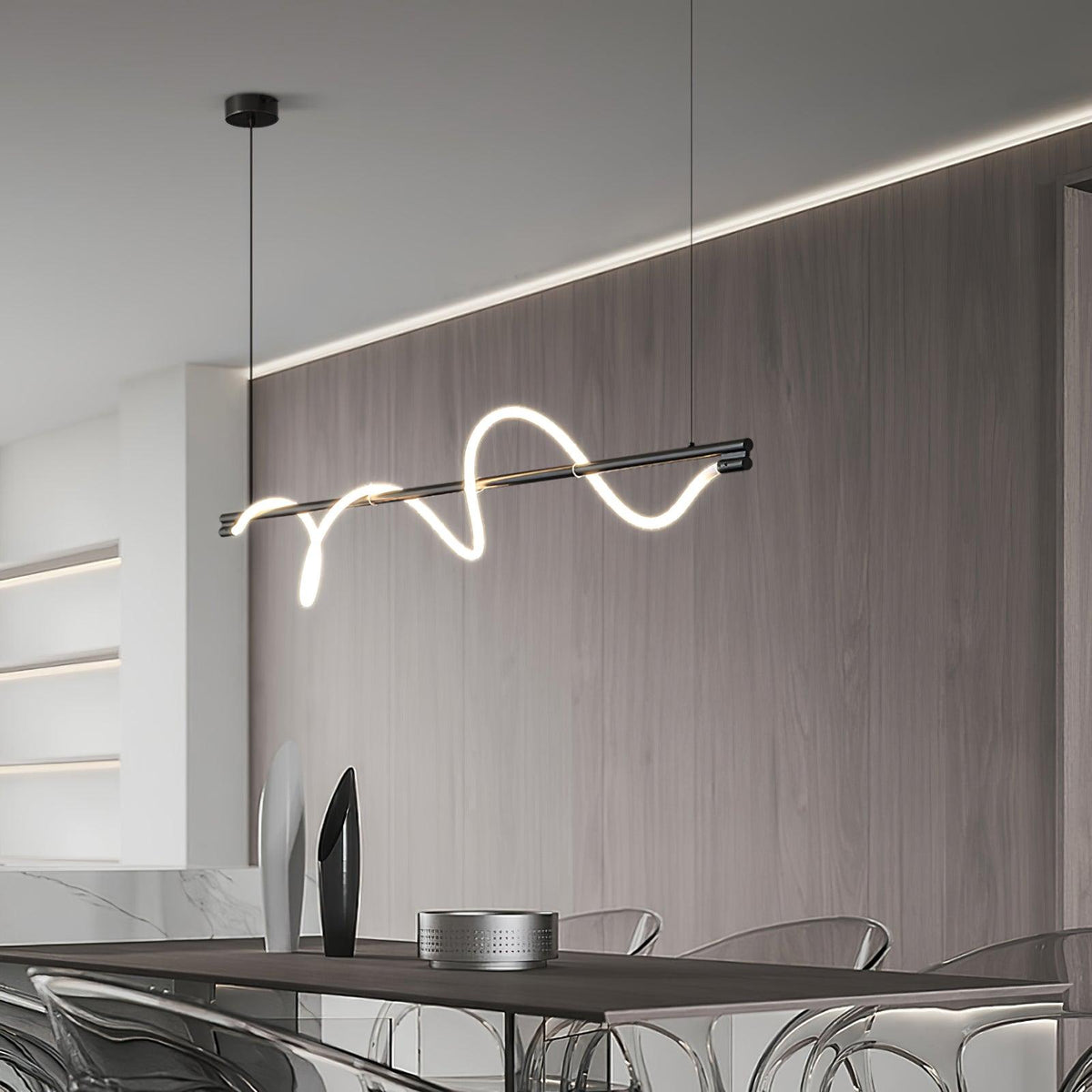 Lampada a sospensione minimalista in ottone Pulse