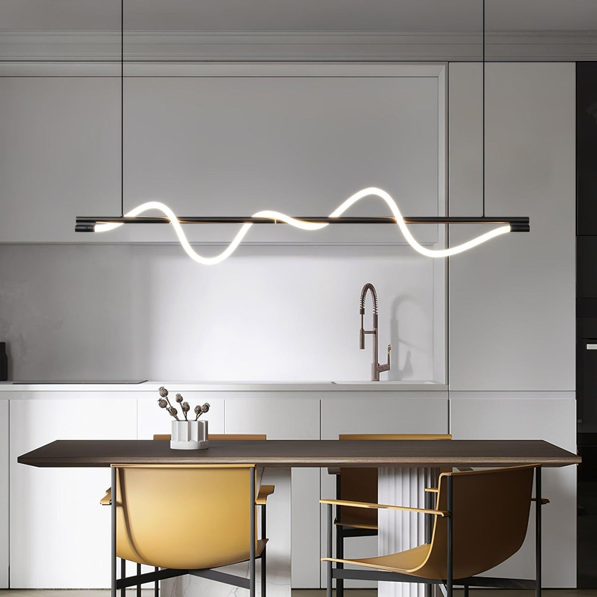 Lampada a sospensione minimalista in ottone Pulse