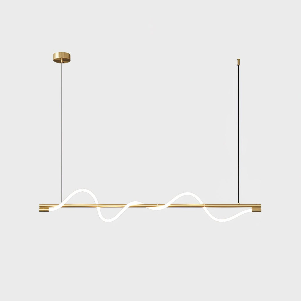 Lampada a sospensione minimalista in ottone Pulse