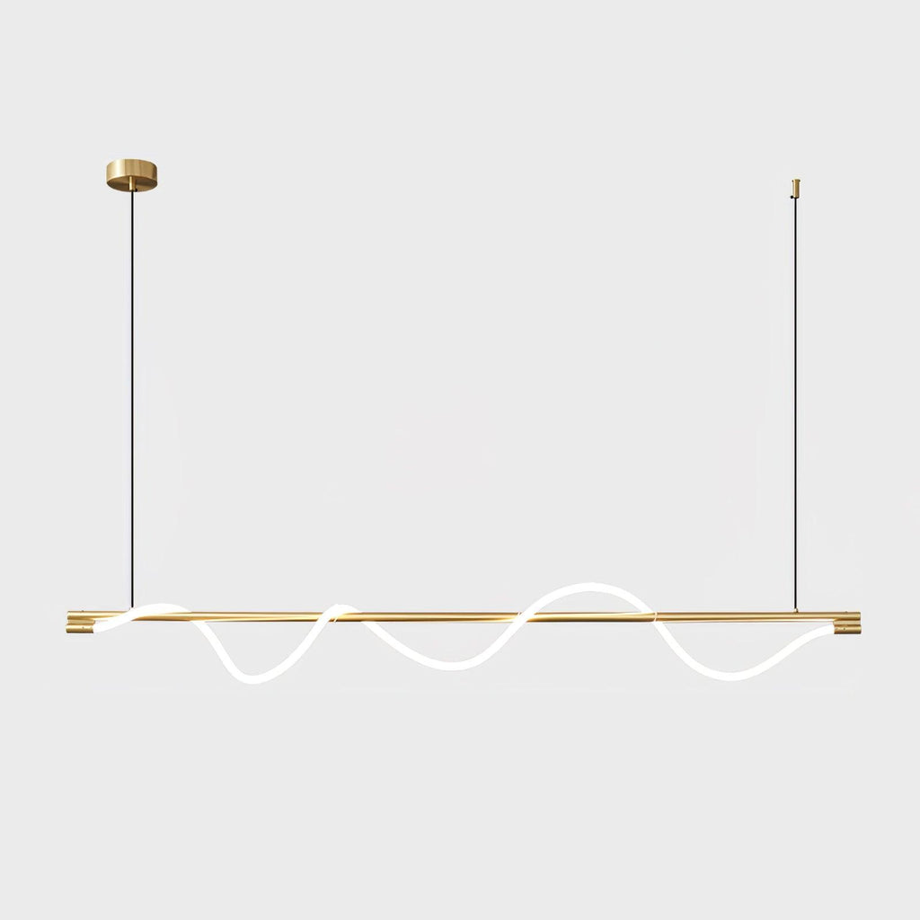 Lampada a sospensione minimalista in ottone Pulse