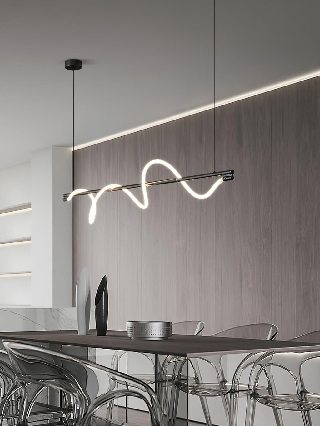 Lampada a sospensione minimalista in ottone Pulse