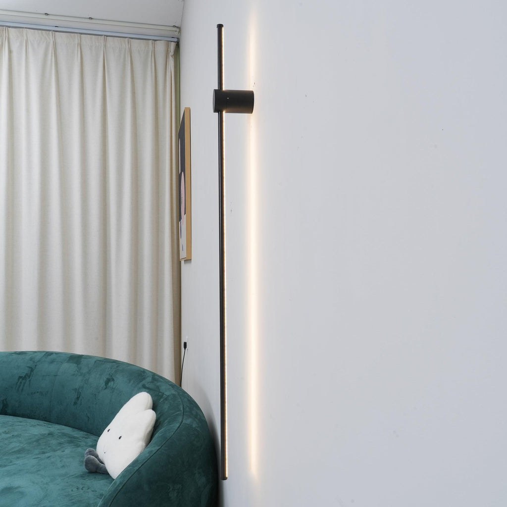 Applique da parete LED lineare — apparecchio tubolare ultrapiatto ∅2,3"
