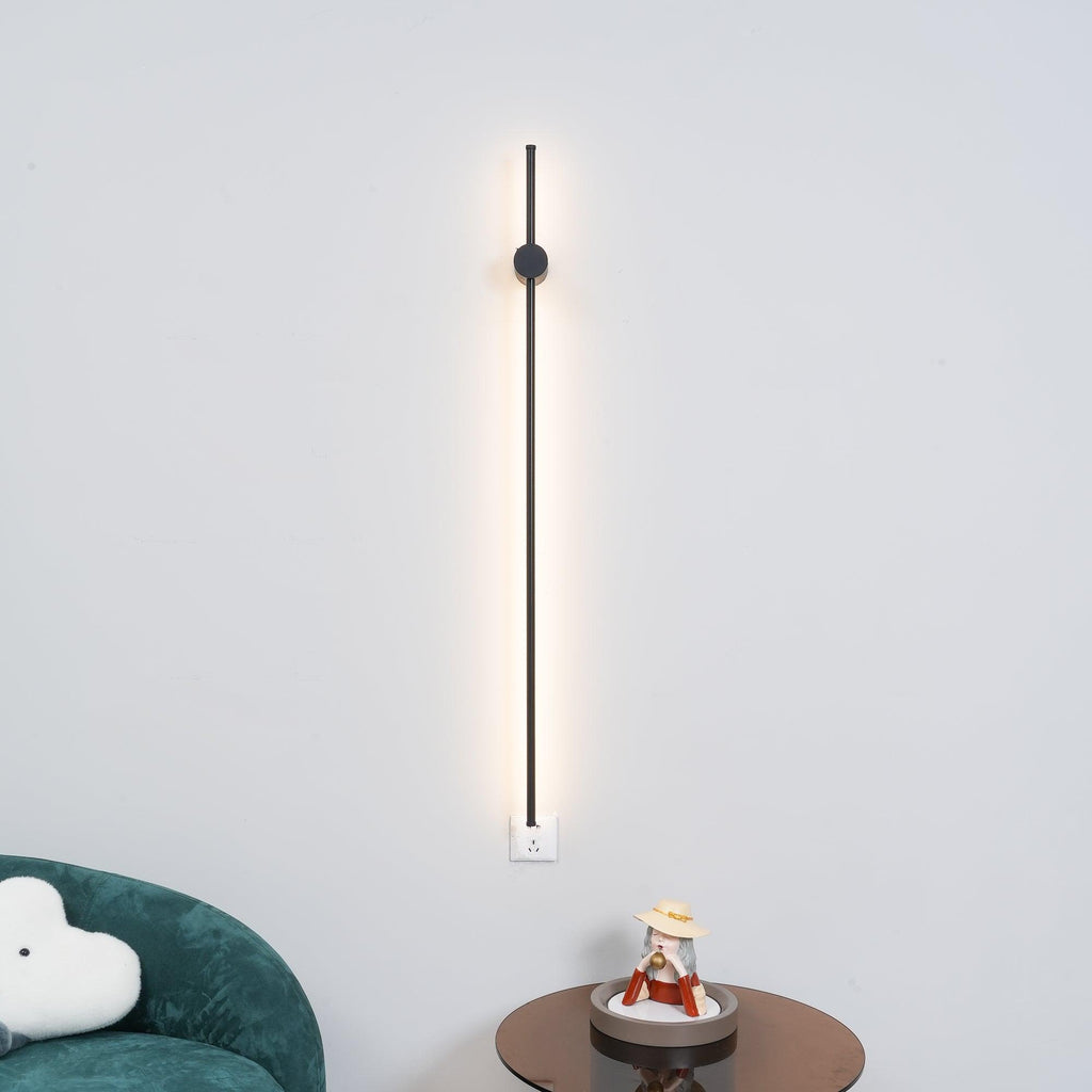 Applique da parete LED lineare — apparecchio tubolare ultrapiatto ∅2,3"